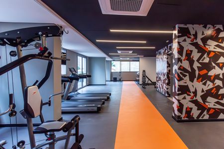 Studio para alugar com 25m², 1 quarto e sem vaga Studio para alugar com 25m², 1 quarto e sem vagaAcademia