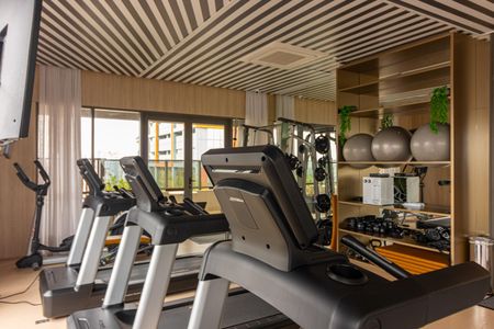 Studio para alugar com 29m², 1 quarto e 1 vaga Studio para alugar com 29m², 1 quarto e 1 vagaÁrea comum - Academia