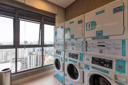 Studio para alugar com 29m², 1 quarto e 1 vaga Studio para alugar com 29m², 1 quarto e 1 vagaLavanderia