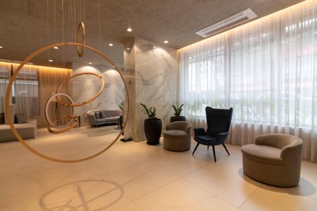 Studio para alugar com 29m², 1 quarto e 1 vaga Studio para alugar com 29m², 1 quarto e 1 vagaHall social