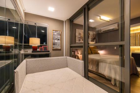 Studio para alugar com 29m², 1 quarto e 1 vaga Studio para alugar com 29m², 1 quarto e 1 vagaVaranda