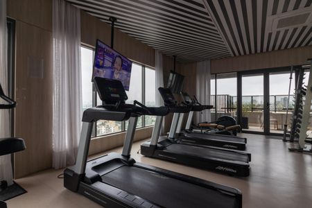 Studio para alugar com 29m², 1 quarto e 1 vaga Studio para alugar com 29m², 1 quarto e 1 vagaÁrea comum - Academia