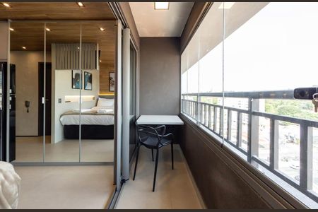 Studio para alugar com 27m², 1 quarto e sem vagaVaranda