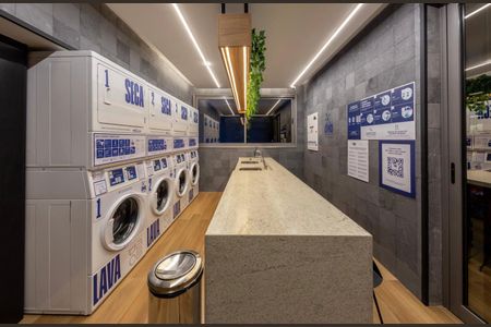 Studio para alugar com 27m², 1 quarto e sem vagaLavanderia