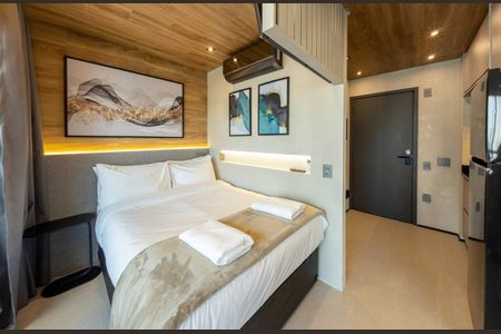 Sala/Quarto de kitnet/studio para alugar com 1 quarto, 27m² em Jardim das Acacias, São Paulo