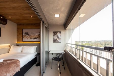 Studio para alugar com 27m², 1 quarto e sem vagaVaranda