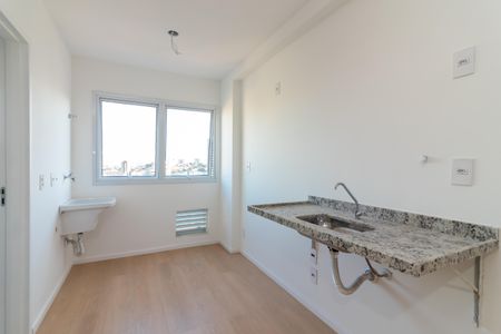 Cozinha de apartamento para alugar com 1 quarto, 28m² em Jardim São Paulo, São Paulo