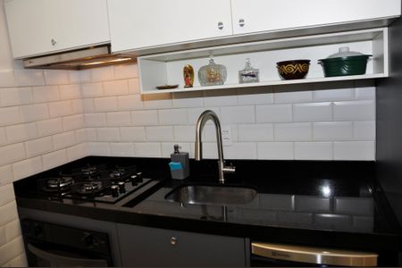 Apartamento para alugar com 32m², 2 quartos e sem vaga Apartamento para alugar com 32m², 2 quartos e sem vagaDetalhe - Cozinha Americana