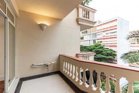 Varanda da Sala de apartamento à venda com 3 quartos, 177m² em Higienópolis, São Paulo