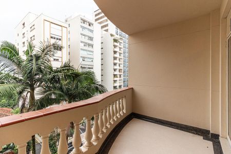 Varanda da Sala de apartamento à venda com 3 quartos, 177m² em Higienópolis, São Paulo