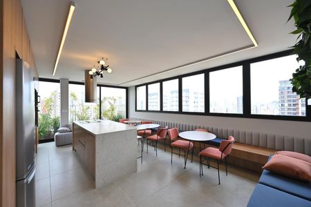 Studio à venda com 28m², 1 quarto e sem vaga Studio à venda com 28m², 1 quarto e sem vagaSalão de Festas