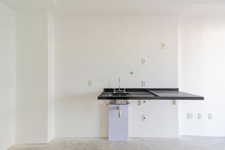 Cozinha de kitnet/studio para alugar com 1 quarto, 27m² em Santo Amaro, São Paulo
