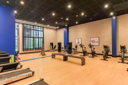 Área comum - Academia de kitnet/studio para alugar com 1 quarto, 27m² em Santo Amaro, São Paulo