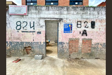 Studio para alugar com 34m², 1 quarto e sem vagaPlaca instalada na fachada do imóvel 