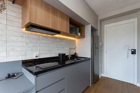 Apartamento à venda com 26m², 1 quarto e sem vaga Apartamento à venda com 26m², 1 quarto e sem vagaCozinha Americana