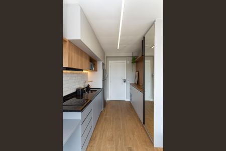 Apartamento à venda com 26m², 1 quarto e sem vaga Apartamento à venda com 26m², 1 quarto e sem vagaCozinha Americana