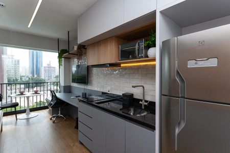 Apartamento à venda com 26m², 1 quarto e sem vaga Apartamento à venda com 26m², 1 quarto e sem vagaCozinha Americana