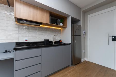 Apartamento à venda com 26m², 1 quarto e sem vaga Apartamento à venda com 26m², 1 quarto e sem vagaCozinha Americana