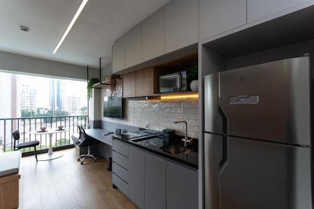 Apartamento à venda com 26m², 1 quarto e sem vaga Apartamento à venda com 26m², 1 quarto e sem vagaCozinha Americana