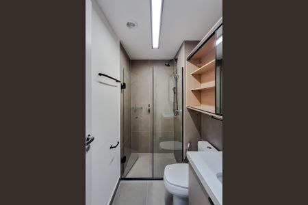 Studio para alugar com 26m², 1 quarto e sem vaga Studio para alugar com 26m², 1 quarto e sem vagaBanheiro