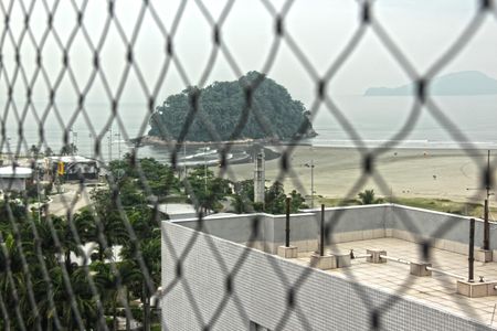 Vista da Sala de apartamento para alugar com 1 quarto, 59m² em José Menino, Santos