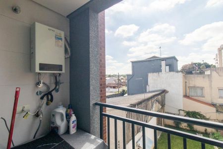 Área de Serviço/Varanda da Sala de apartamento à venda com 1 quarto, 28m² em Santa Quiteria, Curitiba