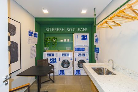 Apartamento para alugar com 26m², 1 quarto e sem vagaLavanderia