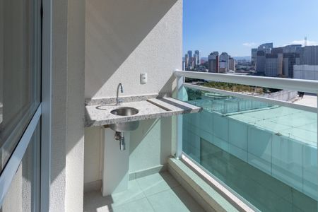Varanda da Sala de apartamento para alugar com 1 quarto, 41m² em Barra Funda, São Paulo
