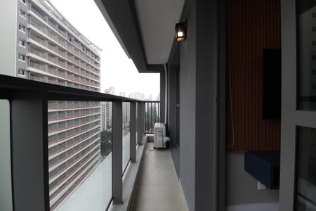 Varanda de apartamento para alugar com 1 quarto, 35m² em Indianópolis, São Paulo