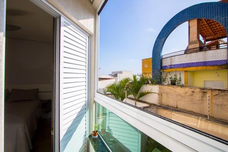 Varanda do quarto 1 de apartamento à venda com 3 quartos, 90m² em Vila Valparaíso, Santo André