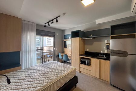 Quarto/Cozinha de kitnet/studio para alugar com 1 quarto, 29m² em Vila Gumercindo, São Paulo