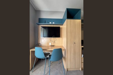 Detalhe do Quarto de kitnet/studio para alugar com 1 quarto, 29m² em Vila Gumercindo, São Paulo