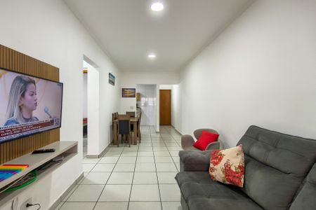 Sala  de apartamento para alugar com 2 quartos, 73m² em Aviação, Praia Grande