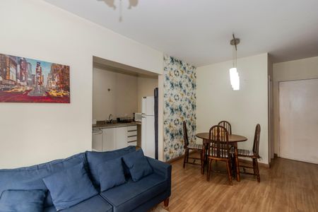 Sala de apartamento para alugar com 1 quarto, 49m² em Brooklin, São Paulo
