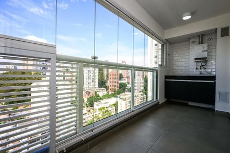 Studio à venda com 39m², 1 quarto e 1 vagaVaranda