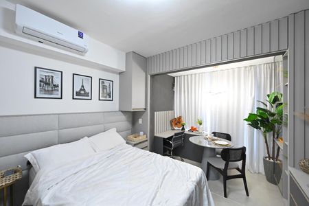 Sala/quarto de kitnet/studio para alugar com 1 quarto, 26m² em Vila Clementino, São Paulo