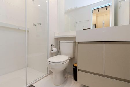 Studio para alugar com 32m², 1 quarto e sem vaga Studio para alugar com 32m², 1 quarto e sem vagaBanheiro