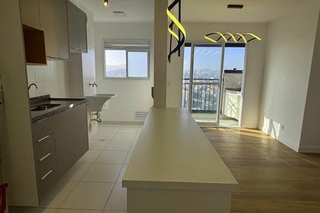 Sala/cozinha  de apartamento para alugar com 2 quartos, 48m² em Vila Joao Basso, São Bernardo do Campo
