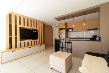 Sala/Cozinha de apartamento para alugar com 1 quarto, 46m² em Centro, Campinas