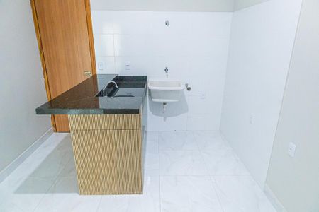 Cozinha americana de kitnet/studio para alugar com 1 quarto, 25m² em Etelvina Carneiro, Belo Horizonte