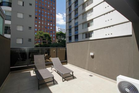 Varanda de kitnet/studio à venda com 1 quarto, 38m² em Jardim Paulista, São Paulo