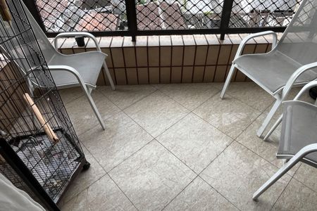 Varanda da Sala de apartamento para alugar com 4 quartos, 177m² em Ponta da Praia, Santos