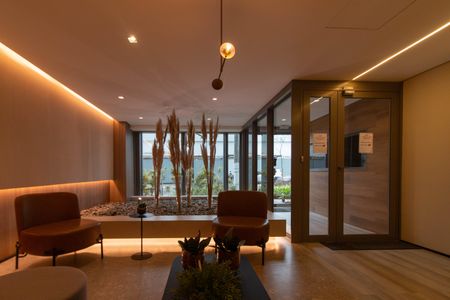 Studio para alugar com 32m², 1 quarto e sem vaga Studio para alugar com 32m², 1 quarto e sem vagaHall social