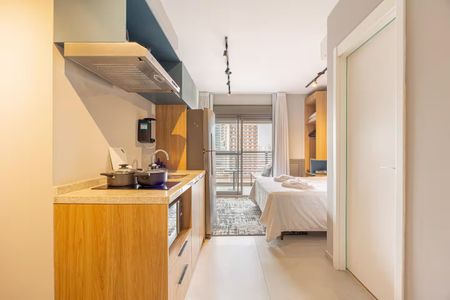 Studio - Quarto e Cozinha de kitnet/studio para alugar com 1 quarto, 28m² em Butantã, São Paulo