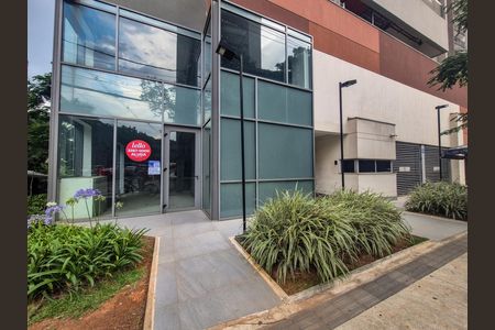 Studio para alugar com 28m², 1 quarto e sem vaga Studio para alugar com 28m², 1 quarto e sem vagaFachada - Plaquinha