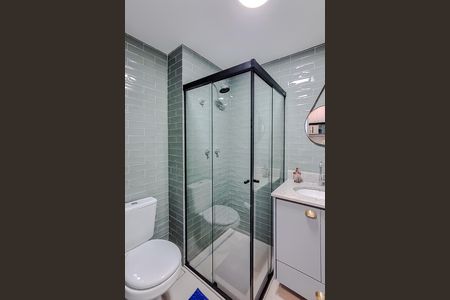 Banheiro de kitnet/studio à venda com 1 quarto, 28m² em Ipiranga, São Paulo