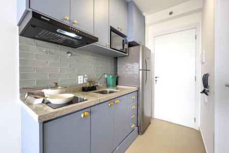 Studio para alugar com 28m², 1 quarto e sem vaga Studio para alugar com 28m², 1 quarto e sem vagaCozinha