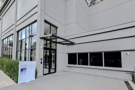 Studio à venda com 28m², 1 quarto e sem vagaFachada - Plaquinha