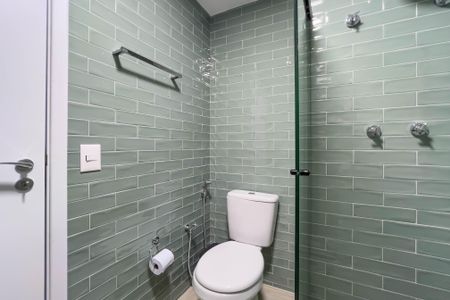 Studio para alugar com 28m², 1 quarto e sem vaga Studio para alugar com 28m², 1 quarto e sem vagaBanheiro