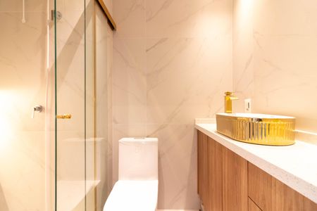 Studio para alugar com 26m², 1 quarto e sem vaga Studio para alugar com 26m², 1 quarto e sem vagaBanheiro